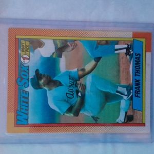 Frank Thomas Rookie Card 1990 Topps Tiffany #414
